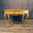 Antique French Louis XV Walnut Side Table, Writing Table or Desk with Cabriole Legs and Hoof Feet