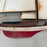 Large Vintage Metal Sailboat Yacht Wall Sculpture with Painted Hull and Wire Rigging
