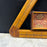 Antique Inlaid Triangular Cribbage Board with Integrated Card Holder