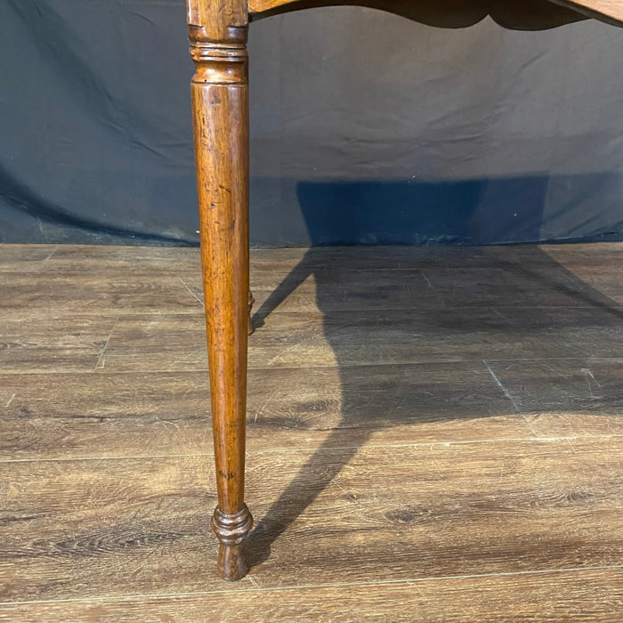 French Elegant Leather Top Game Table, Side Table or Desk