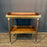 Antique French Bar Cart or Drinks Trolley with Pull-Out Leaves, Lower Shelf and Fluted Legs