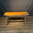 French Console Table or Dining Table with Carved Trestle Base and Folding Solid Oak Top