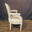 19th Century Pair of French Louis XVI Painted Neoclassical Fauteuil Armchairs