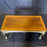 Italian Burled Walnut and Silver Gilt Hoof Foot Coffee Table or Cocktail Table