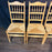 Set of Four Swedish Gustavian Style Country Spindle Back Dining Chairs with Rush Seats