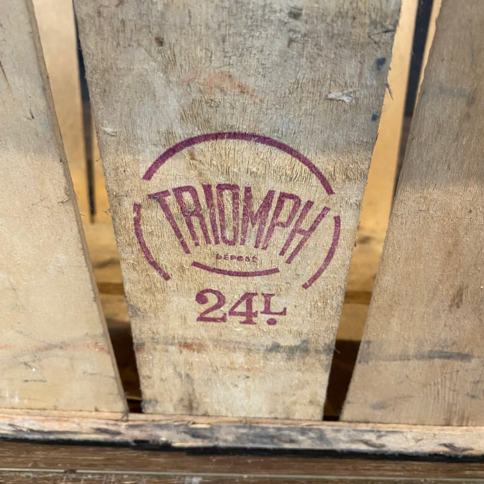 Wooden Fruit Basket with Top from France Triomph F.P.B. Birkadem