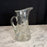 Hand-Blown Etched Glass Water Pitcher
