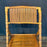 Pair of Midcentury Tortoiseshell Bamboo Folding Chairs with Bamboo and Rattan Tray Table