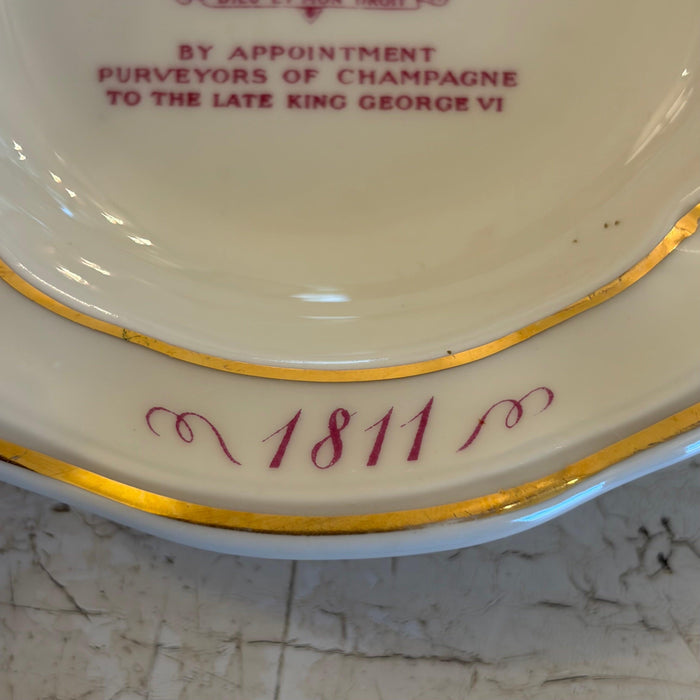 French Limoges Ashtray Dish for Perrier-Jouet Champagne