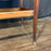 Antique French Bar Cart or Drinks Trolley with Pull-Out Leaves, Glass Shelf and Fluted Legs