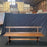 Pair of Antique French Solid Oak Benches or Dining Seats with Backs