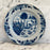 Early Antique Dutch Delft Blue and White Landscape Plate or Platter