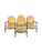 Set of Four French Louis XV Carved Armchairs with Cut Velvet Mohair Upholstery