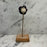 Antique French Purple Porcelain Flower Botanical Sculpture on Custom Display Stand