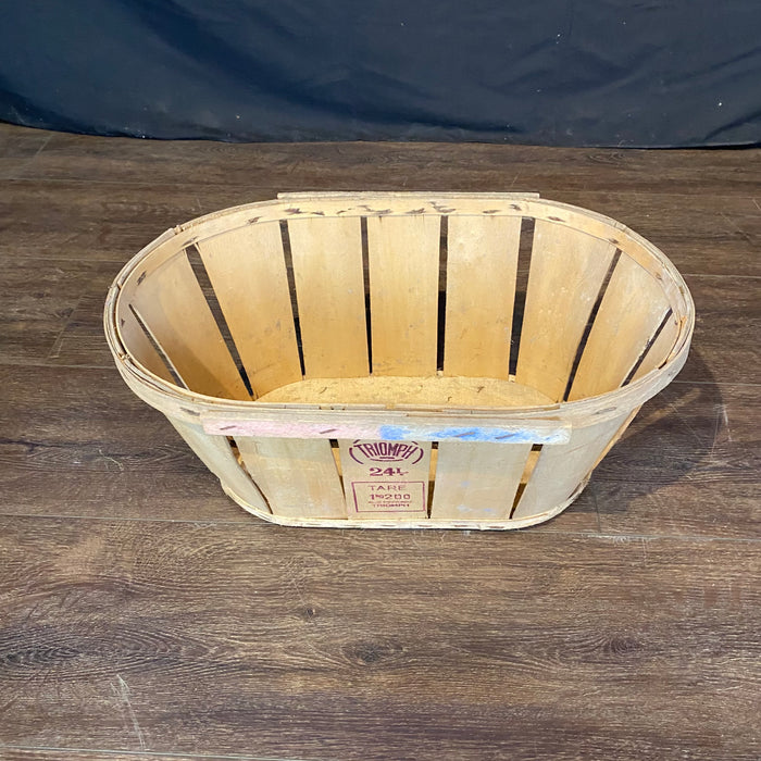Wooden Fruit Basket with Top from France Triomph