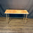 Antique French Balcony Console Table with Marble Top & Figural Wrought Iron Panel