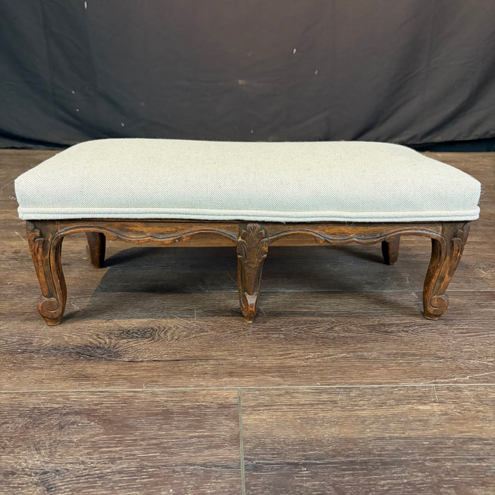 French Louis XV Petite Carved Walnut Footstool or Footrest