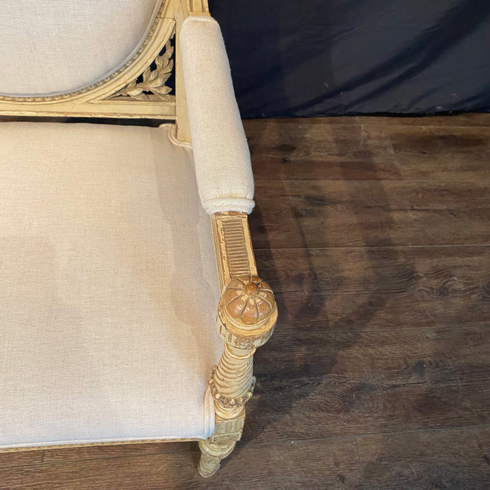 Pair of Antique French Neoclassical Armchairs or Fauteuils Louis XVI