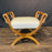 French Pair of Carved Swan Neck Benches