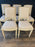 Set of 6 French Early 19th Century Intricately Carved Dining or Side Chairs with Original Paint