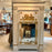 French Early 19th Century Louis XVI Period Trumeau Mirror with Pastoral Scene in Original Gold Gilt