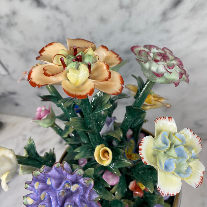 French Sevres Porcelain Flower Vase or Cachepot with Marie Antoinette Cipher