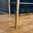 Antique French Balcony Console Table with Marble Top & Figural Wrought Iron Panel
