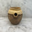 French Yellow Confit Pot or Toupin Pot with Handle
