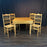 Swedish Gustavian Style Pine Extension Dining Table with Two Leaves and Carved Fluted Apron