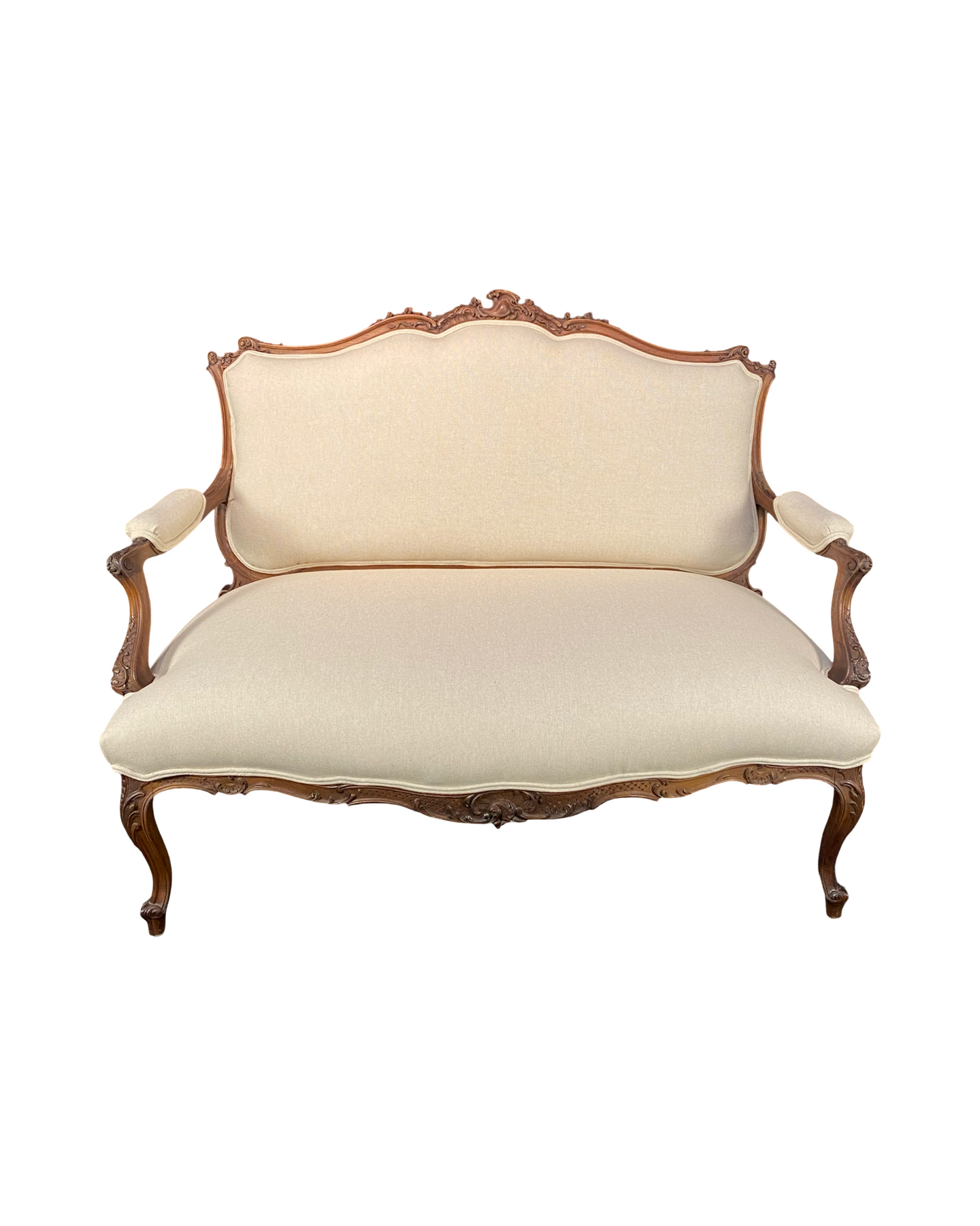 Antique French Sofa or Loveseat 19th Century with Museum Quality