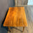 Antique French Neoclassical Fruitwood Side Table or Desk with Drawer and Brass Ring Pull