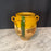 French Large Confit Pot with Yellow Glaze from the 19th Century #8858