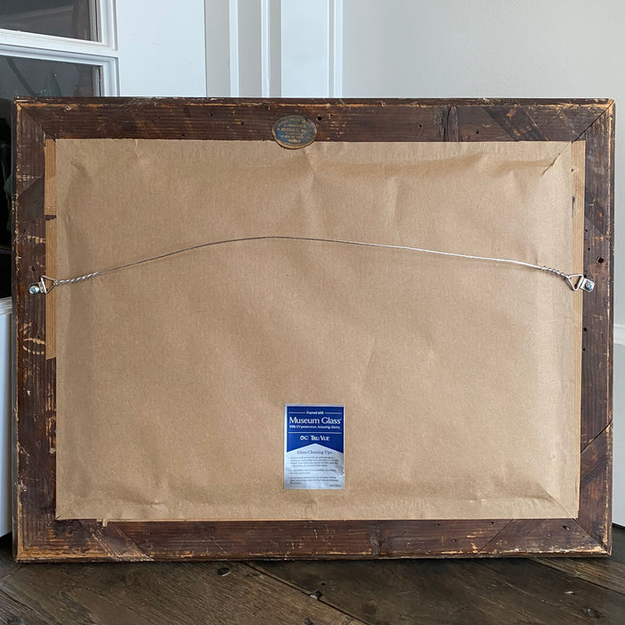 Antique French Painting: Impressionist Landscape from Paris