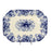Circa 1840 English Ridgway Blue and White Transferware Platter, Granite China Scroll Pattern