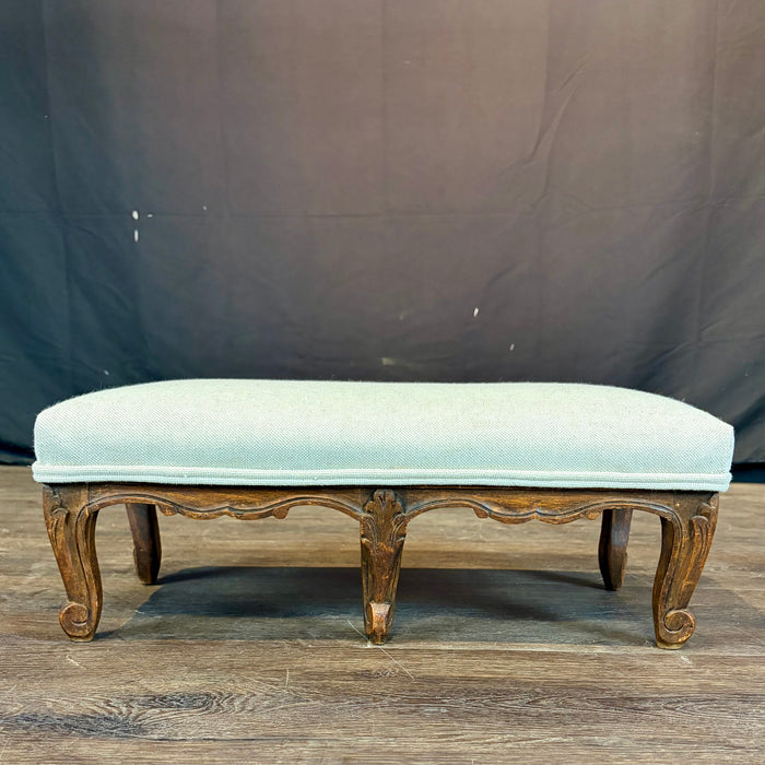 French Louis XV Petite Carved Walnut Footstool or Footrest