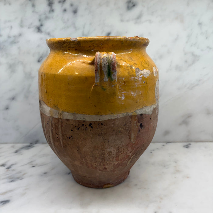 French Yellow Confit Pot #8674