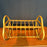 Antique Bent Rattan Cane Magazine Rack