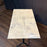 Antique French Carrera Marble Top Cafe or Bistro Table with Cast Iron Base