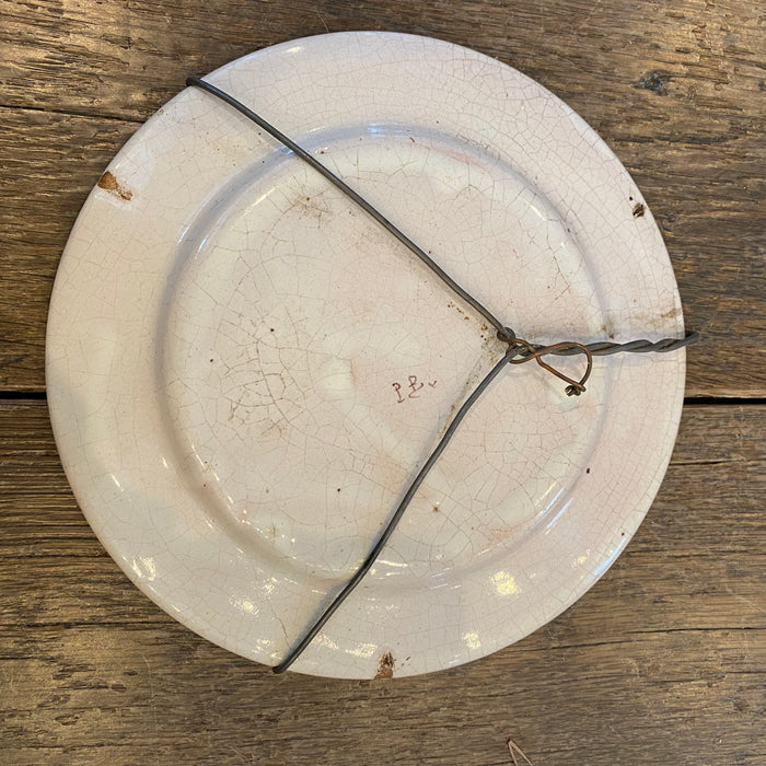 French Faience "Petit Breton" Plate Henriot Quimper Signed