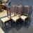 Set of Six French Oak Hand Carved 19th Century Dining Chairs