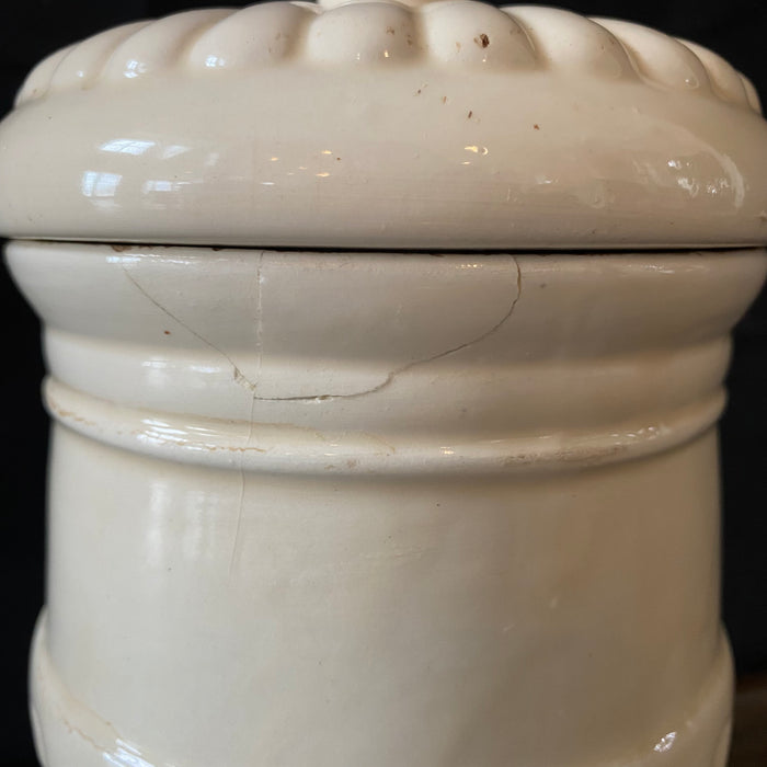 Antique Italian Apothecary Jar Venetian Malva Porcelain Urn Large