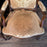 Pair of French Louis XV Carved Armchairs with Cut Velvet Mohair Upholstery
