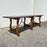 18th Century Early Spanish Plank Top Dining Table with Metal Work over 8 Feet Long