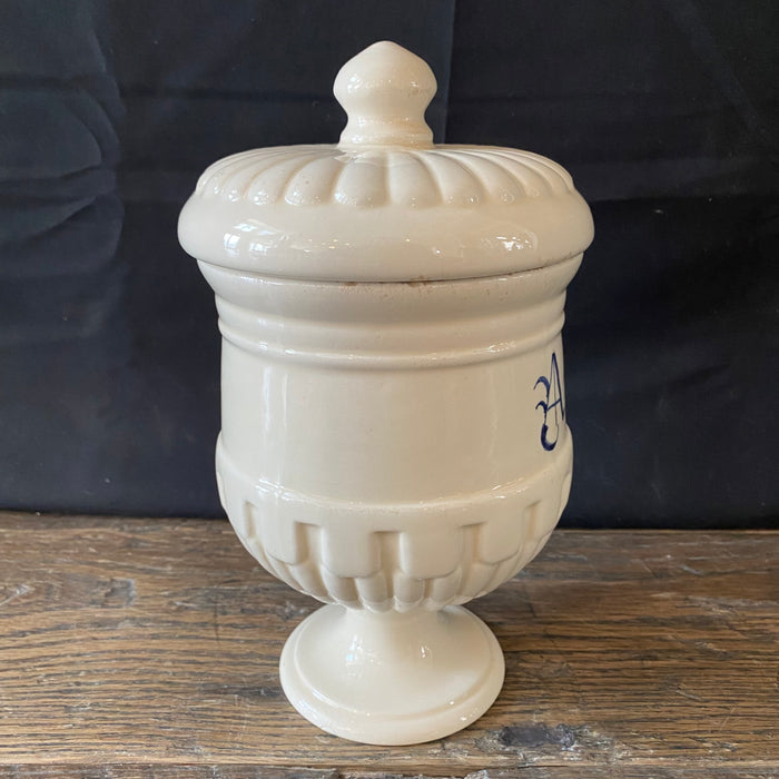 Antique Italian Apothecary Jar Venetian Aneto Porcelain Urn Large