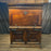 18th Century Spanish Baroque Walnut Bargueno or Vargueno Fall-Front Writing Desk Cabinet Spanish Cabinet "Bargueño" or Vargueno on Stand, Original Wrought Iron and Keys