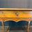 Antique French Louis XV Walnut Side Table, Writing Table or Desk with Cabriole Legs and Hoof Feet