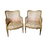 Pair of Exquisite Early 19th Century French Louis XVI Armchairs or Bergere Chairs