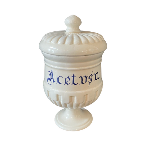 Antique Italian Apothecary Jar Venetian Acetosa Porcelain Urn Large