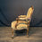 Set of Four French Louis XV Carved Armchairs with Cut Velvet Mohair Upholstery