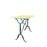 Antique French Marble Top Cafe and Bistro Table with Cast Iron Base